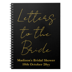 Aangepaste brieven aan de bruid Hen Do Vrijgezelle Notitieboek