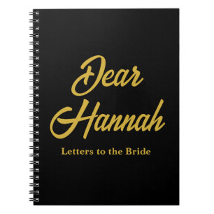 Aangepaste brieven aan de bruid Hen Do Vrijgezelle Notitieboek