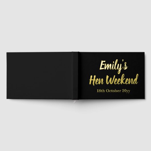 Aangepaste Brieven aan de bruid Hen Do Weekendtrip Gastenboek (Volledig)