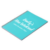 Aangepaste Brieven aan de bruid Hen Do Weekendtrip Notitieboek (Linkerzijde)