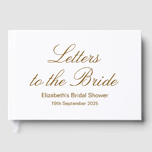 Aangepaste brieven aan de bruid scrapbook, Hen Do Gastenboek (Voorkant)