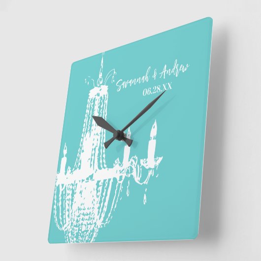 Aangepaste BrightStor Chandelier of elke kleur Vierkante Klok (Hoek)