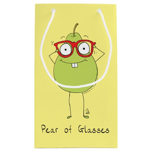 Aangepaste Bril van Brillen Winkelzak Oogarts Klein Cadeauzakje (Achterkant)