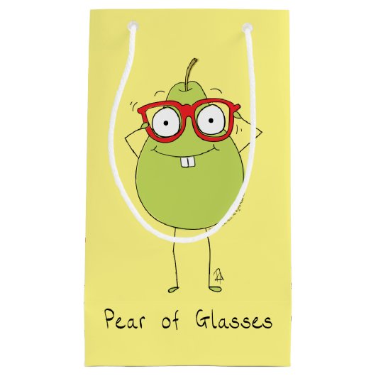 Aangepaste Bril van Brillen Winkelzak Oogarts Klein Cadeauzakje (Voorkant)