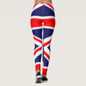 Aangepaste Britse Royal Union Jacked Flag Leggings (Achterkant)