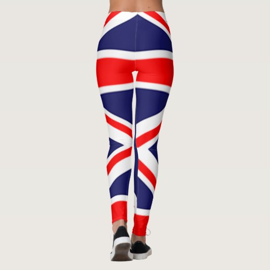 Aangepaste Britse Royal Union Jacked Flag Leggings (Achterkant)