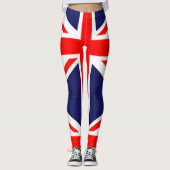 Aangepaste Britse Royal Union Jacked Flag Leggings (Voorkant)