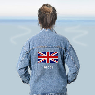 Aangepaste Britse vlag Denim Jacket