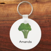 Aangepaste broccoli-toetsen sleutelhanger (Voorkant)
