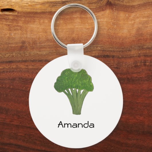 Aangepaste broccoli-toetsen sleutelhanger (Voorkant)