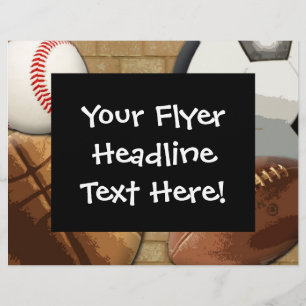 Aangepaste brochure, Sportthema Flyer
