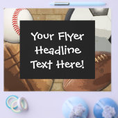 Aangepaste brochure, Sportthema Flyer (Enkel)