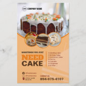 Aangepaste brochure voor bakkerijdiensten (Voorkant)