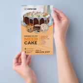Aangepaste brochure voor bakkerijdiensten (Hand)