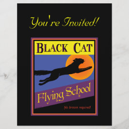 Aangepaste brochure voor Black Cat Halloween-uitno