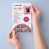Aangepaste brochure voor dierenverzorging (Hand)