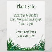 Aangepaste brochure voor planten en bloemen (Achterkant)