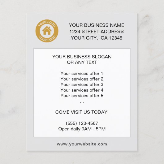 Aangepaste brochure voor zakelijke Logo (Voorkant)