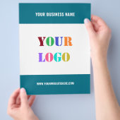 Aangepaste brochure voor zakelijke Logo en tekstpr (Hand)