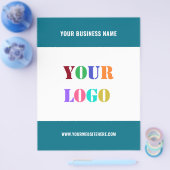 Aangepaste brochure voor zakelijke Logo en tekstpr (Enkel)