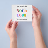 Aangepaste brochure voor zakelijke Logo en tekstpr (Hand)