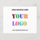 Aangepaste brochure voor zakelijke Logo en tekstpr (Achterkant)