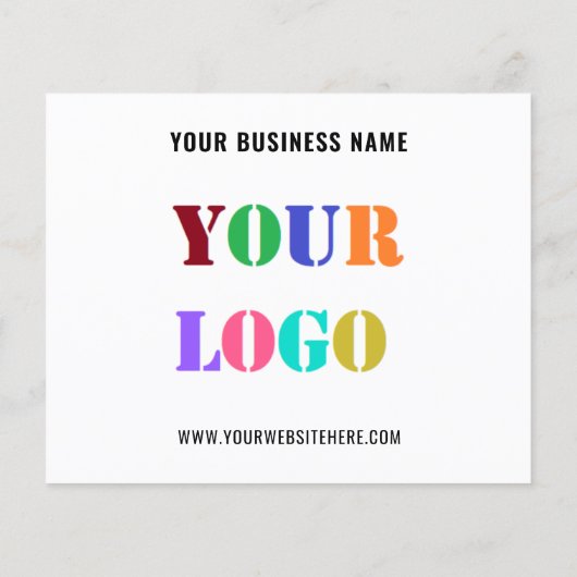 Aangepaste brochure voor zakelijke Logo en tekstpr (Achterkant)