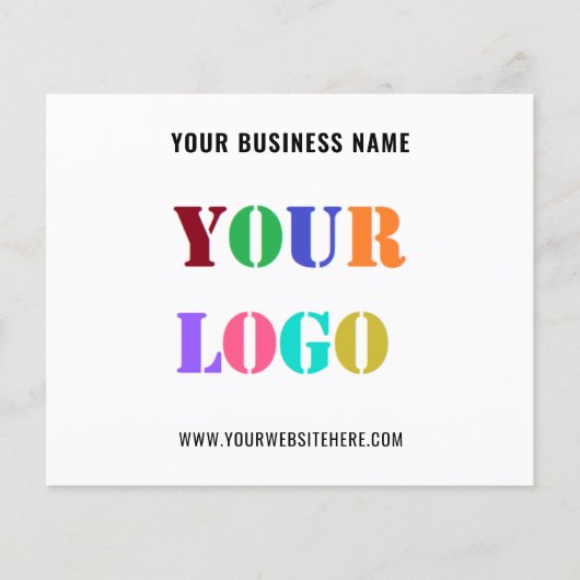 Aangepaste brochure voor zakelijke Logo en tekstpr (Voorkant)