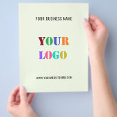 Aangepaste brochure voor zakelijke Logo van bedrij (Hand)