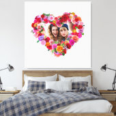 Aangepaste broers en zussen Foto Moederdag Rozen H Canvas Afdruk (Insitu (Slaapkamer))