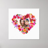 Aangepaste broers en zussen Foto Moederdag Rozen H Canvas Afdruk (Voorkant)