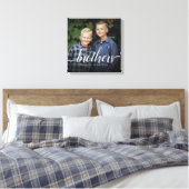 Aangepaste broers foto met handschrift canvas afdruk (Insitu (Slaapkamer))