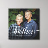 Aangepaste broers foto's canvas afdruk (Voorkant)