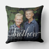 Aangepaste broers foto's kussen (Achterkant)