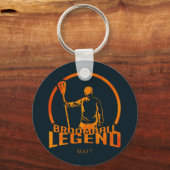 Aangepaste Broomball Legend Cute Sports Sleutelhanger (Voorkant)