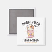 Aangepaste brouwrijke leraar Halloween Magneet (Voorkant / Achterkant)