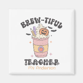 Aangepaste brouwrijke leraar Halloween Magneet