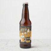 Aangepaste brouwstang voor bietflesjes voor sudsy  bier etiket (Voorkant)