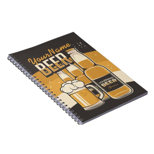 Aangepaste brouwstang voor bietflesjes voor sudsy  notitieboek (Rechterzijde)