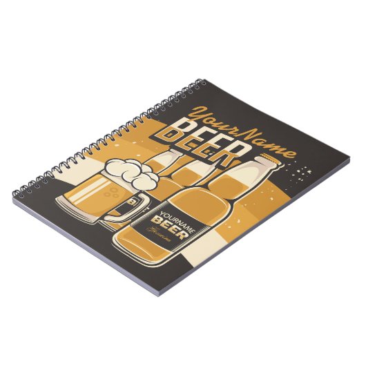 Aangepaste brouwstang voor bietflesjes voor sudsy  notitieboek (Linkerzijde)