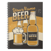 Aangepaste brouwstang voor bietflesjes voor sudsy  notitieboek (Voorkant)