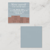 Aangepaste Brownstone Moving Enclosure Card Informatiekaartje (Voorkant / Achterkant)