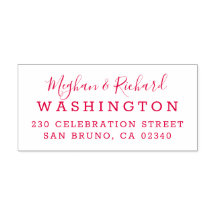 Aangepaste bruid & bruidegom bruiloft retour adres