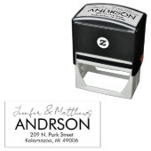 Aangepaste bruid bruidegom en retouradres Zelfinkt Zelfinktende Stempel (In situ)