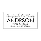Aangepaste bruid bruidegom en retouradres Zelfinkt Zelfinktende Stempel (Design)