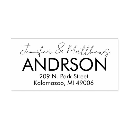 Aangepaste bruid bruidegom en retouradres Zelfinkt Zelfinktende Stempel (Design)