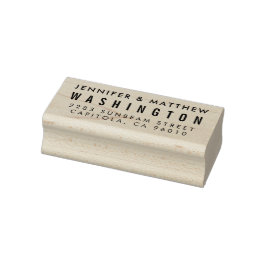 Aangepaste bruid & bruidegom Modern retouradres Rubberstempel