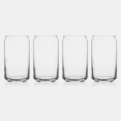 Aangepaste bruid & bruidegom's initielen bedankt blikvorm glas (Links)