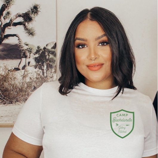 Aangepaste Bruid Camp Bachelorette Party T-shirt