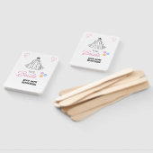 Aangepaste bruid: een coole touch voor uw bruiloft handwaaier (Niet-gemonteerd)